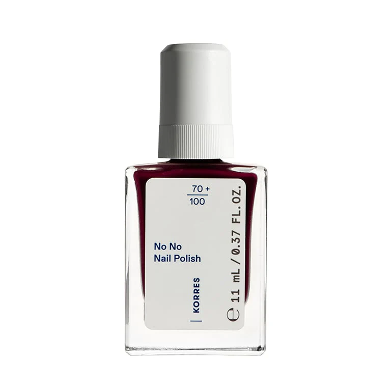 No No Nail Polish 59 Burgundy Red