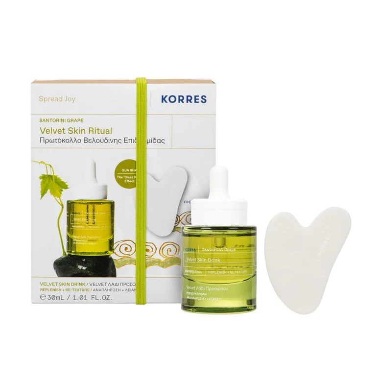 Santorini Grape Velvet Skin Drink 30ml + FREE GIFT Gua Sha - Image 4